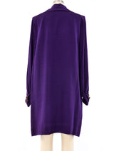 Yves Saint Laurent Violet Crepe Dress Dress arcadeshops.com