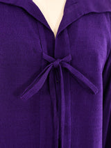 Yves Saint Laurent Violet Crepe Dress Dress arcadeshops.com