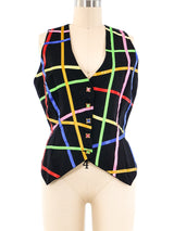 Todd Oldham Rainbow Ribbon Vest Top arcadeshops.com