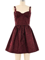 John Galliano Floral Brocade Bustier Dress Dress arcadeshops.com