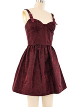 John Galliano Floral Brocade Bustier Dress Dress arcadeshops.com