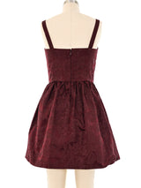 John Galliano Floral Brocade Bustier Dress Dress arcadeshops.com