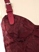 John Galliano Floral Brocade Bustier Dress Dress arcadeshops.com
