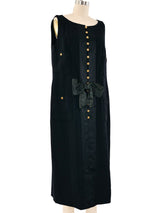 Chanel Bow Embellished Crepe Dress Dress arcadeshops.com