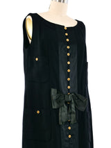 Chanel Bow Embellished Crepe Dress Dress arcadeshops.com