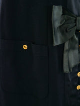 Chanel Bow Embellished Crepe Dress Dress arcadeshops.com