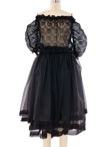 Romeo Gigli Off The Shoulder Ruffle Dress Dress arcadeshops.com