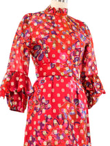 Tina Leser Metallic Floral Maxi Dress Dress arcadeshops.com