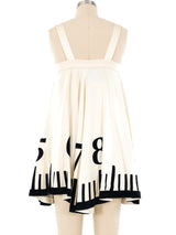 Moschino Clock Applique Babydoll Dress Dress arcadeshops.com