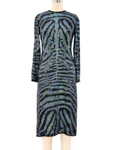 Halston Sequin Embellished Silk Dress Dress arcadeshops.com