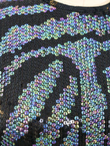 Halston Sequin Embellished Silk Dress Dress arcadeshops.com