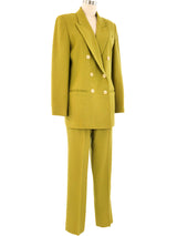 Oleg Cassini Chartreuse Pant Suit Suit arcadeshops.com