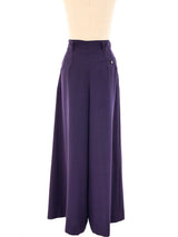 Barbara Bui Eggplant Wide Leg Trousers Bottom arcadeshops.com