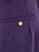 Barbara Bui Eggplant Wide Leg Trousers Bottom arcadeshops.com