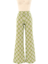 Argyle Knit Flare Pant Bottom arcadeshops.com