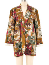 Autumnal Printed Blazer Jacket arcadeshops.com