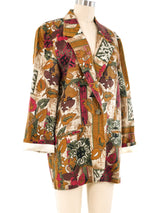 Autumnal Printed Blazer Jacket arcadeshops.com