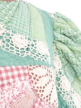 Quilted Patchwork Crop Top Top arcadeshops.com