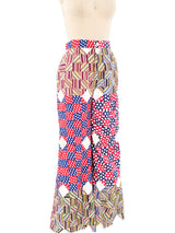 Patchwork Flared Trousers Bottom arcadeshops.com