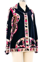 1960's Emilio Pucci Printed Velvet Jacket Jacket arcadeshops.com