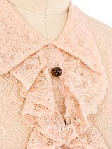 Blush Lace Blouse Top arcadeshops.com
