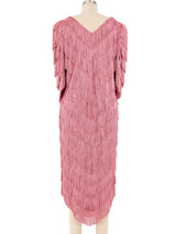 Rose Tiered Fringe Dress Dress arcadeshops.com