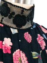 Chloe Lace Trimmed Floral Dress Dress arcadeshops.com