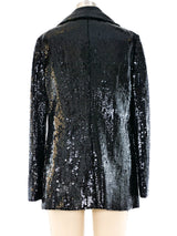 Bill Blass Double Sequin Pea Coat Jacket arcadeshops.com