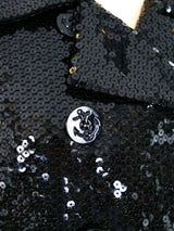 Bill Blass Double Sequin Pea Coat Jacket arcadeshops.com