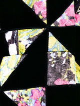 Fur Trimmed Patchwork Coat Outerwear arcadeshops.com