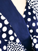 Polka Dot Printed Silk Wrap Dress Dress arcadeshops.com