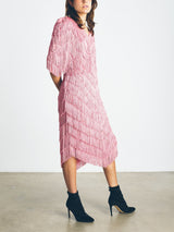 Rose Tiered Fringe Dress Dress arcadeshops.com