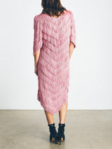 Rose Tiered Fringe Dress Dress arcadeshops.com