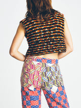 Cropped Loop Knit Vest Top arcadeshops.com