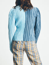 Mary McFadden Monochromatic Plisse Top Top arcadeshops.com