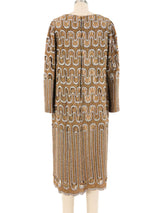 Jean Louis Metallic Lace Midi Dress Dress arcadeshops.com