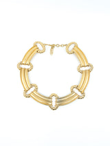 Yves Saint Laurent Ribbed Collar Necklace Accessory arcadeshops.com