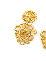 Christian Lacroix Goldtone Knotted Earrings Accessory arcadeshops.com