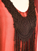 Byblos Fringed Bib Accented Dress Dress arcadeshops.com