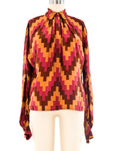 Calvin Klein Printed Silk Ensemble Suit arcadeshops.com