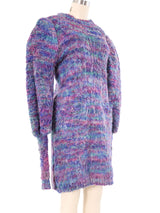 Striped Mohair Knit Sweater Dress Dress arcadeshops.com