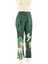 Prada Fairy Print Silk Pants Bottom arcadeshops.com