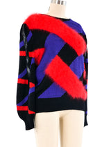 Angora and Silk Knit Sweater Top arcadeshops.com