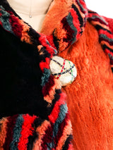 Patchwork Pieced Fur Coat Outerwear arcadeshops.com