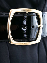 Chanel Belted Silk Peplum Dress Dress arcadeshops.com