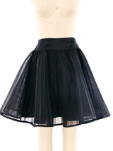 Christian Dior Accordion Pleated Mesh Skirt Bottom arcadeshops.com
