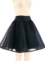 Christian Dior Accordion Pleated Mesh Skirt Bottom arcadeshops.com