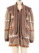 Escada Geometric Pattern Knit Cardigan Jacket arcadeshops.com