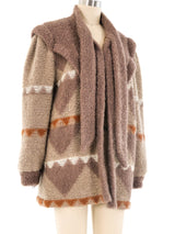Escada Geometric Pattern Knit Cardigan Jacket arcadeshops.com