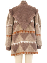 Escada Geometric Pattern Knit Cardigan Jacket arcadeshops.com